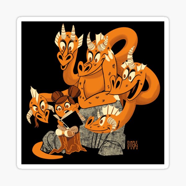 Drawlloween 2020 Day 29- Hydra Sticker