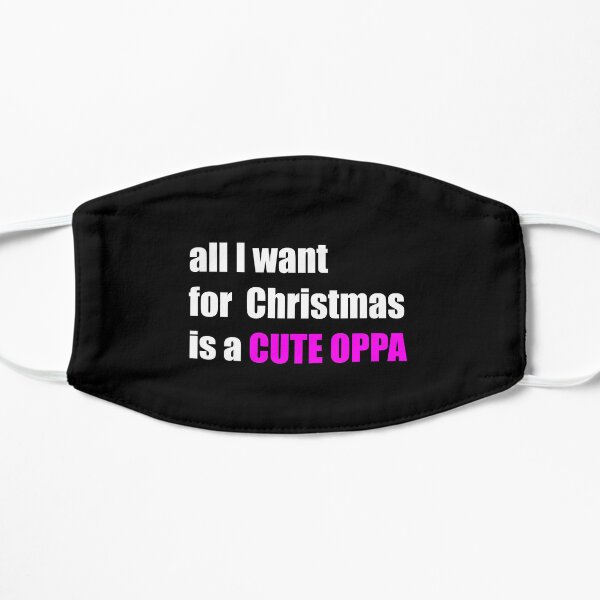 All i want for christmas is a cute oppa Mask