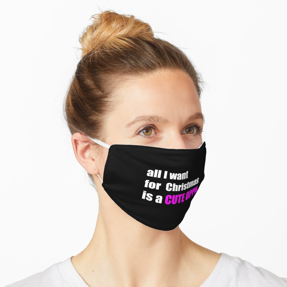 All i want for christmas is a cute oppa Mask