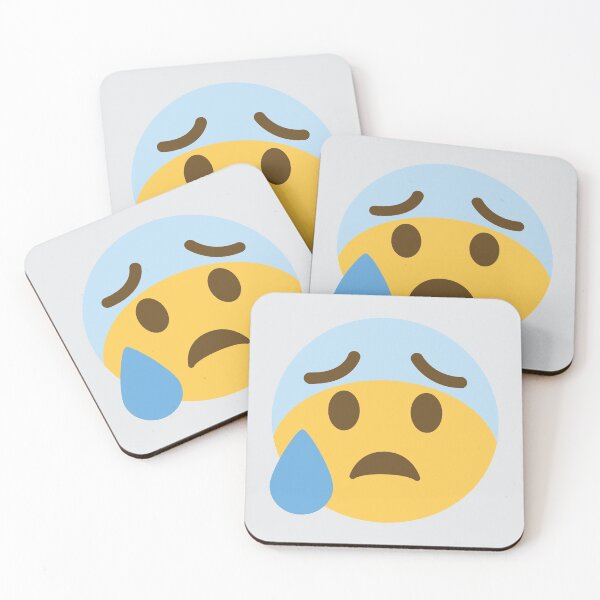 Item preview, Anxious Face With Sweat designed and sold by Stitchmoji.
