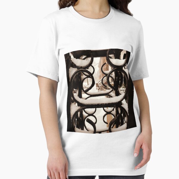 Harlem brownstones under the snow close up Essential T-Shirt