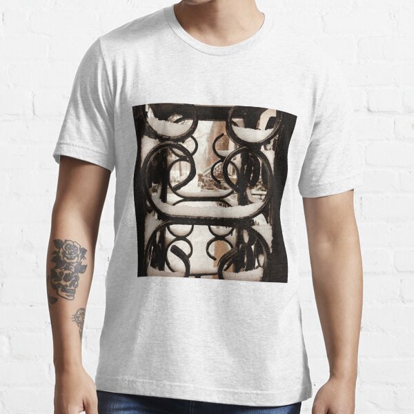 Harlem brownstones under the snow close up Essential T-Shirt