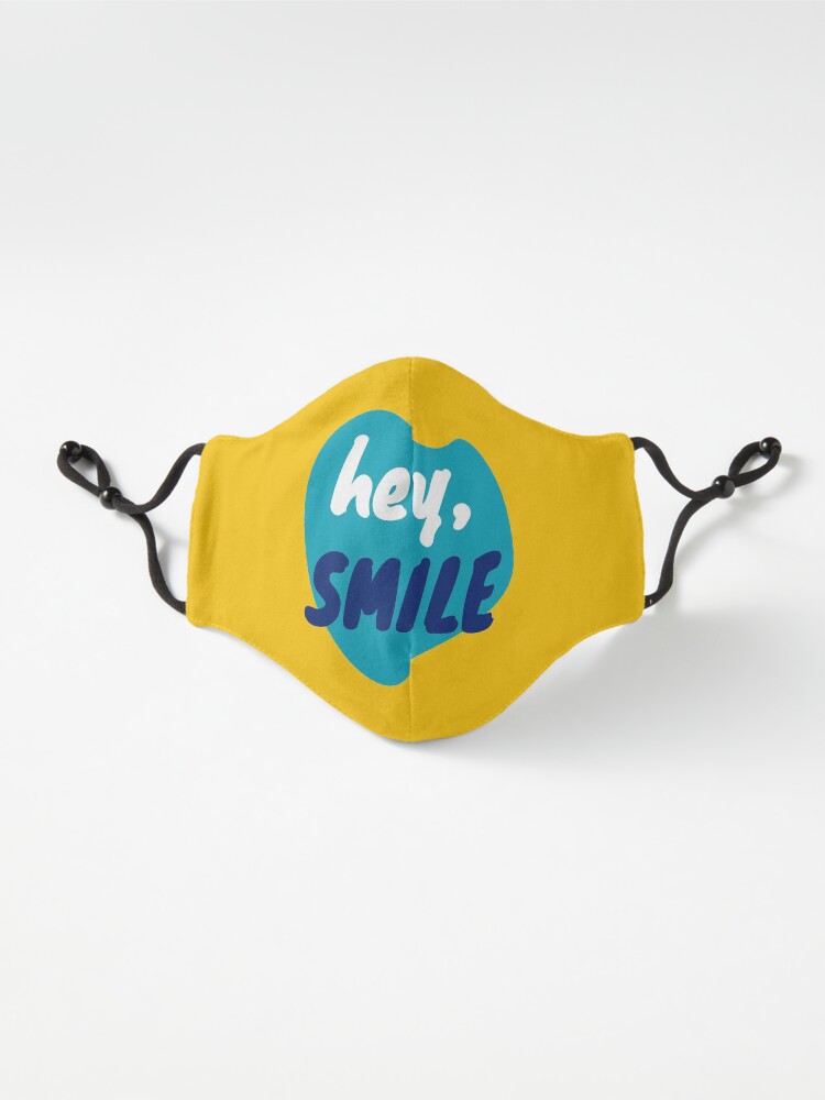 Alternate view of Hey, smile - positive feelings Mask