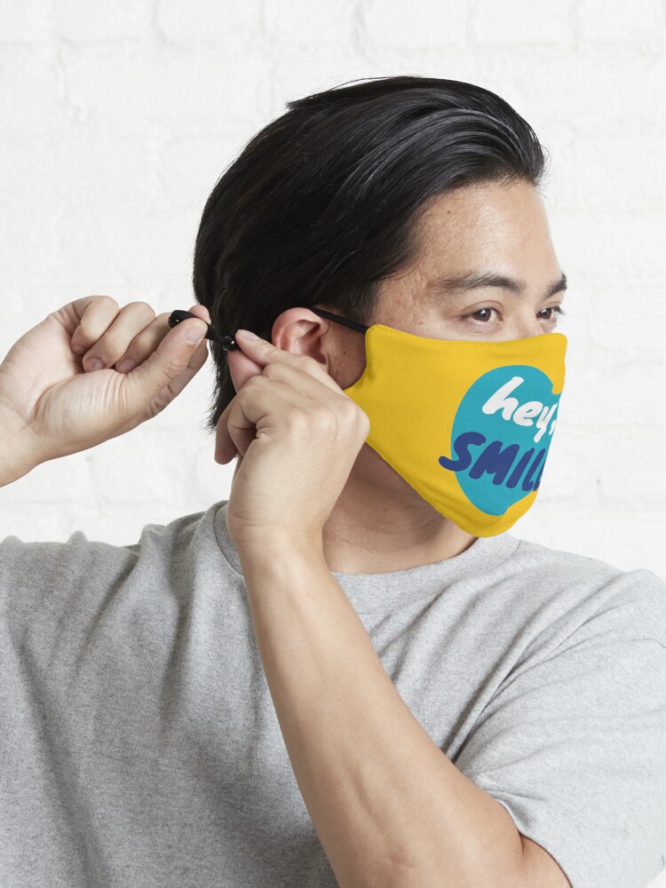 Alternate view of Hey, smile - positive feelings Mask