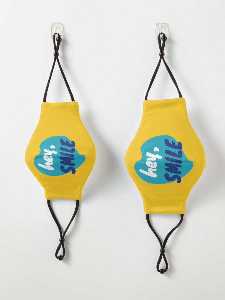 Alternate view of Hey, smile - positive feelings Mask
