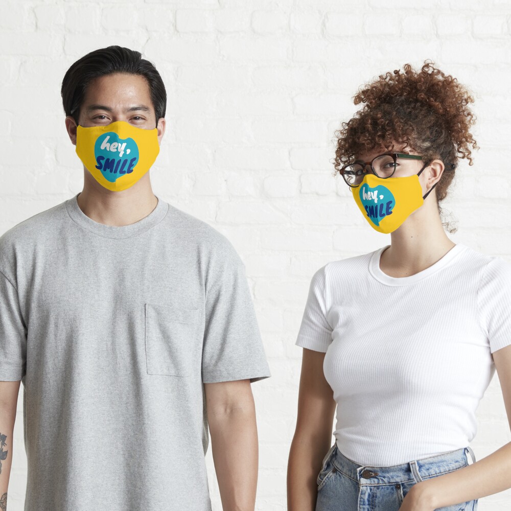 Hey, smile - positive feelings Mask