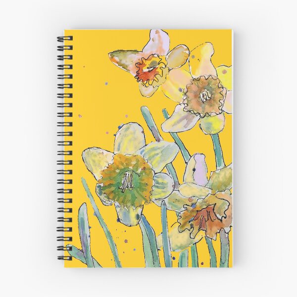 Item preview, Abstract Yellow Daffodil Watercolor on Yellow designed and sold by Sarah  Rajkotwala.