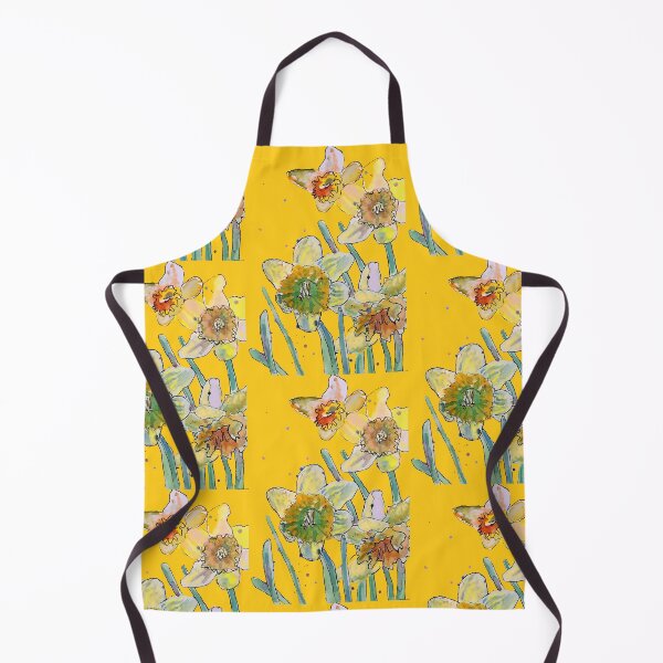 Item preview, Abstract Yellow Daffodil Watercolor on Yellow designed and sold by Sarah Rajkotwala.