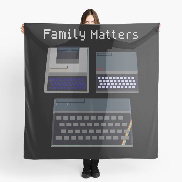 Family Matters - Retro UK Computers Scarf