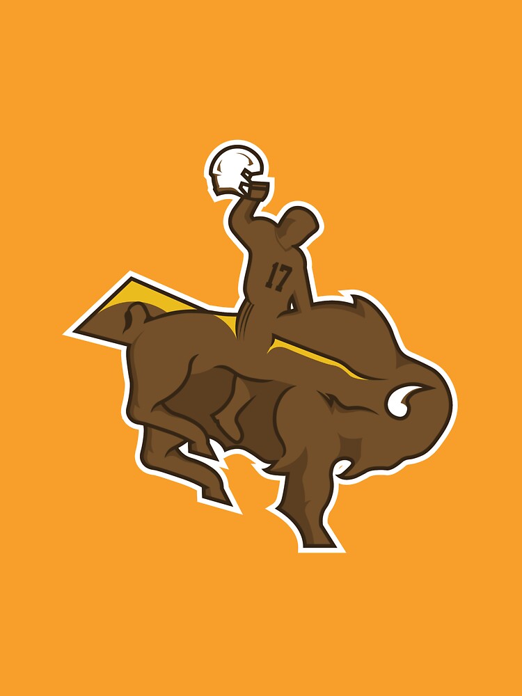 "Josh Allen Buffalo Bills Wyoming Cowboys Logo Hybrid" T-shirt by