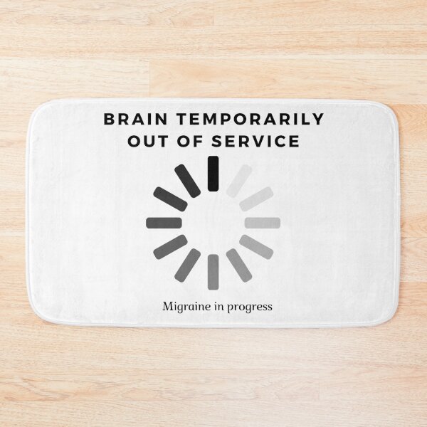 Item preview, Brain temporarily out of service - migraine in progress funny drama pain warrior sarcasm vestibular ice pack unbreakable skill hammer designed and sold by CJCTEES.