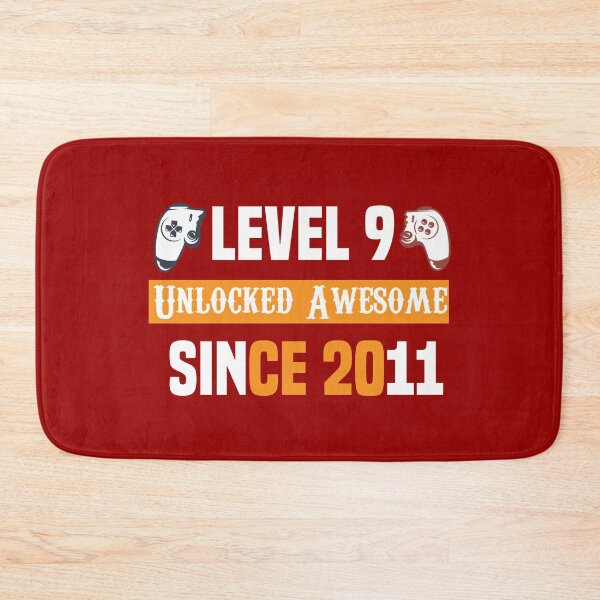 Item preview, Level 9 Unlocked Awesome Since 2011 T-shirt , Funny T-shirt , Gift T-shirt designed and sold by Naufaal.