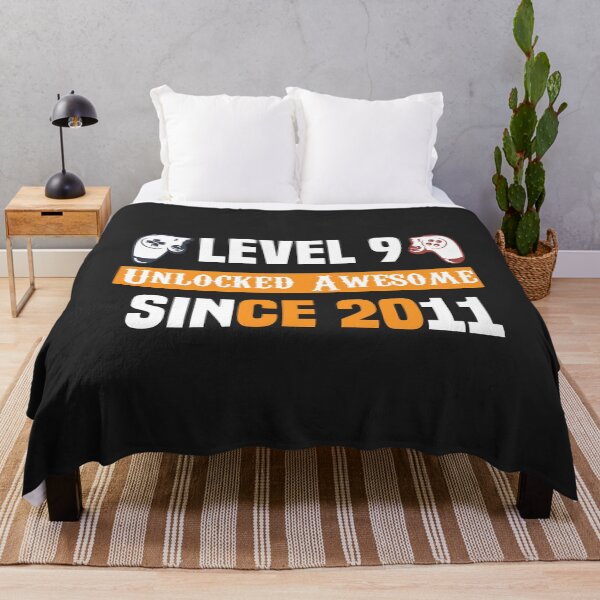 Item preview, Level 9 Unlocked Awesome Since 2011 T-shirt , Funny T-shirt , Gift T-shirt designed and sold by Naufaal.