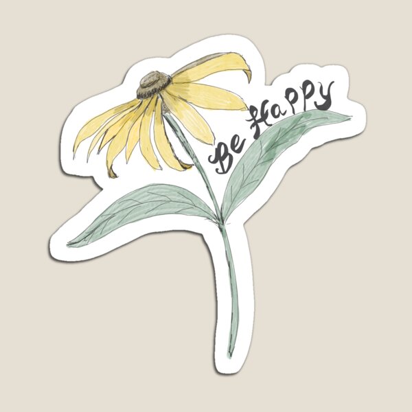 Be happy flower Magnet