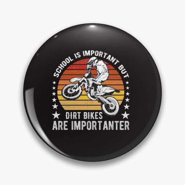 Item preview, School Is Important But Dirt Bikes Are Importanter Funny Biker Sunset designed and sold by dbreeze10.