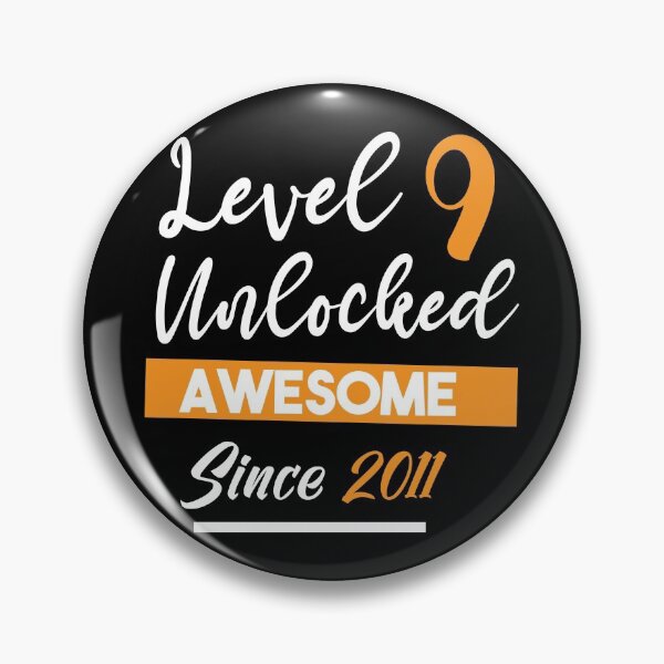 Item preview, Level 9 Unlocked Awesome Since 2011 T-shirt , Funny T-shirt , Gift T-shirt designed and sold by Naufaal.