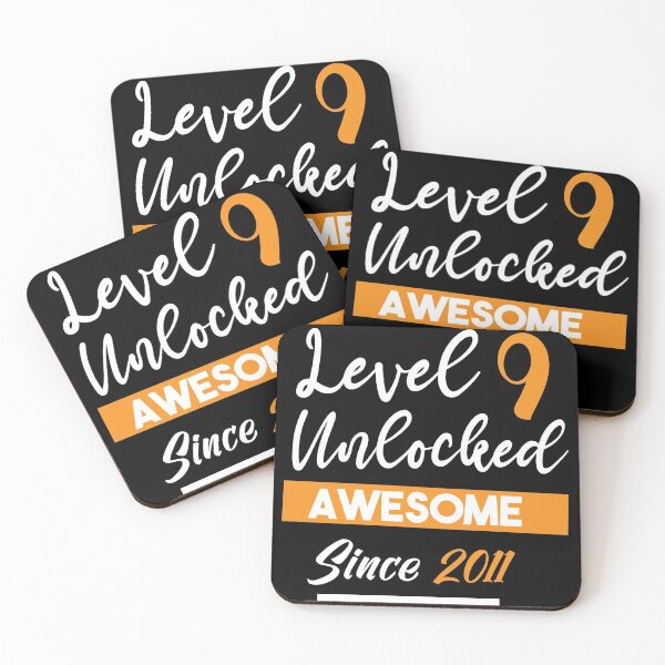 Item preview, Level 9 Unlocked Awesome Since 2011 T-shirt , Funny T-shirt , Gift T-shirt designed and sold by Naufaal.
