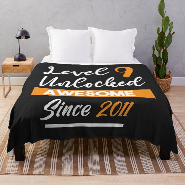 Item preview, Level 9 Unlocked Awesome Since 2011 T-shirt , Funny T-shirt , Gift T-shirt designed and sold by Naufaal.