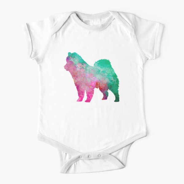 Bodies Bebe Manches Courtes Sur Le Theme Chien Eurasien Redbubble