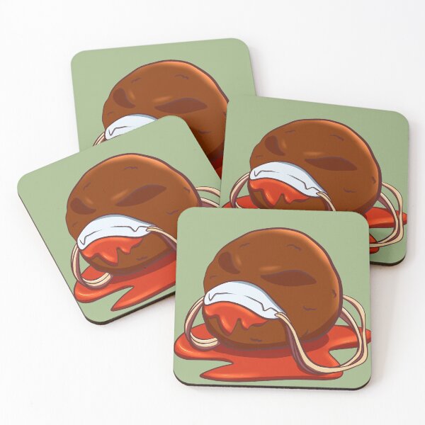 Item preview, Meatball Halloween Cute Food designed and sold by ellione-loire.