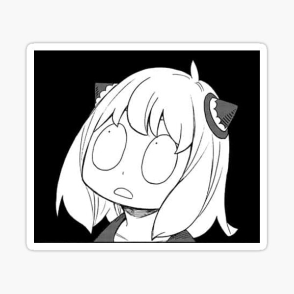 Anya choquée Sticker