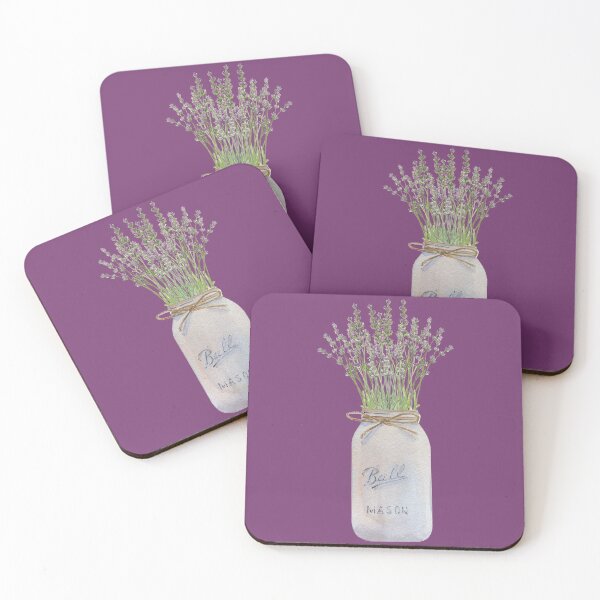 Item preview, Mason Jar with Lavender Flowers designed and sold by adortopia.