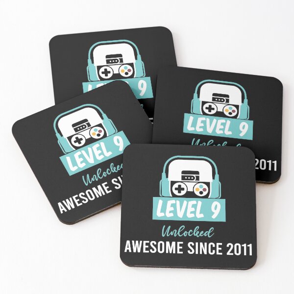 Item preview, Level 9 Unlocked Awesome Since 2011 T-shirt , Funny T-shirt , Gift T-shirt designed and sold by Naufaal.