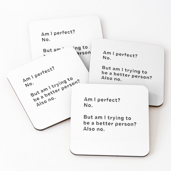 Item preview, Am I perfect No But am I trying to be a better person Also no  designed and sold by AnimaLovers.