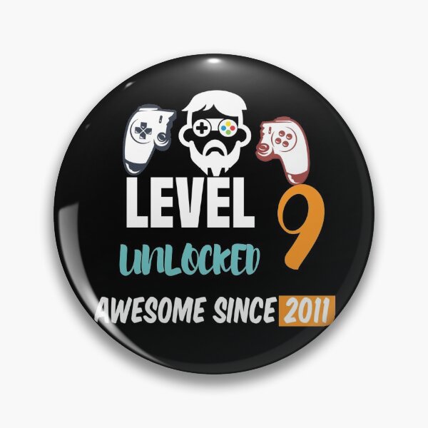 Item preview, Level 9 Unlocked Awesome Since 2011 T-shirt , Funny T-shirt , Gift T-shirt designed and sold by Naufaal.