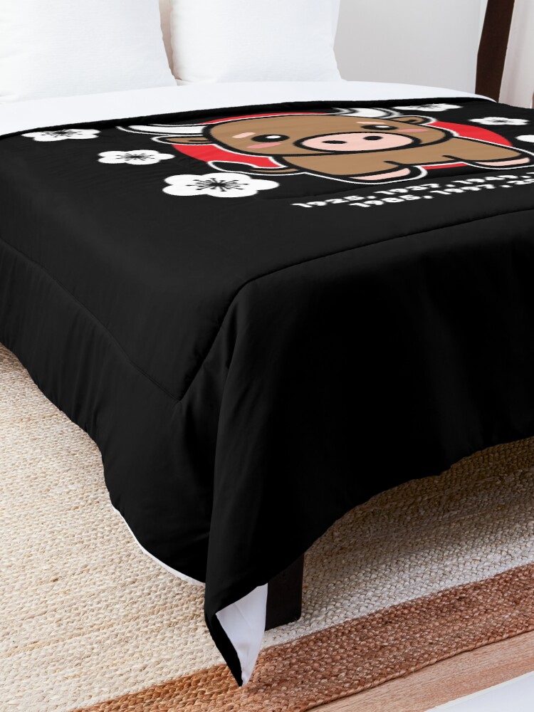 Alternate view of Year of the Ox 2021 Cute Kawaii Chinese New Year Animal Comforter