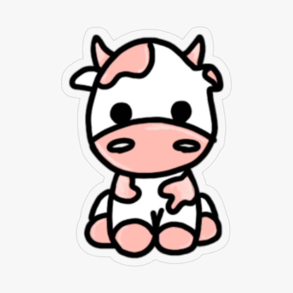 OC] Strawberry cow, art by me :) : r/aww