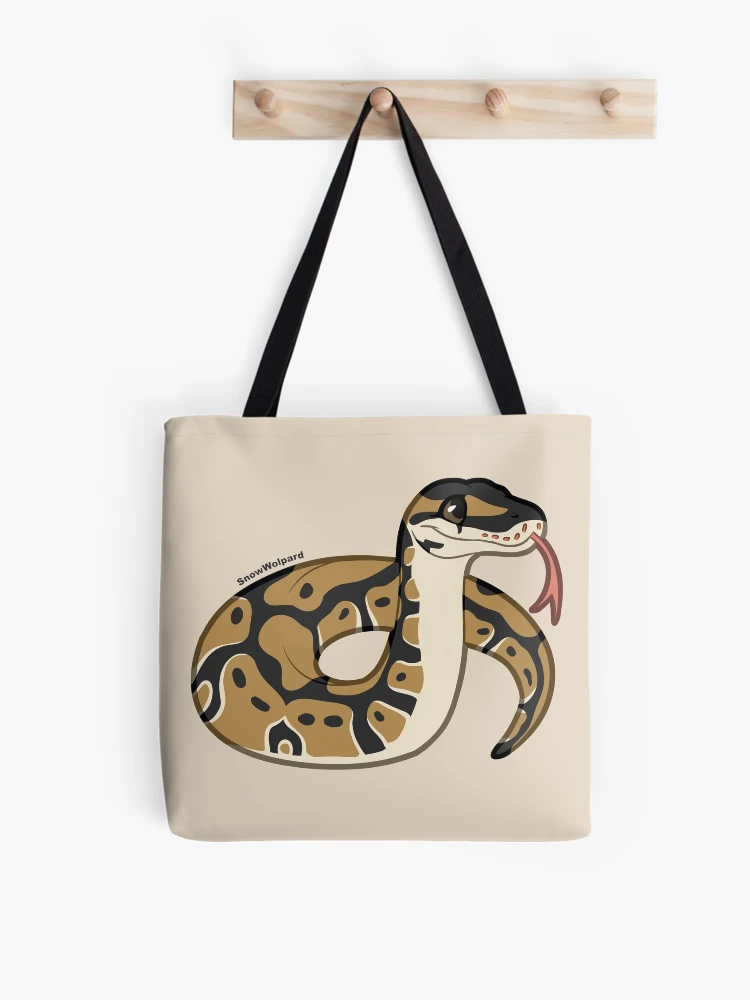 Thumbnail 1 of 2, Tote Bag, Little Ball Python designed and sold by SnowWolpard.