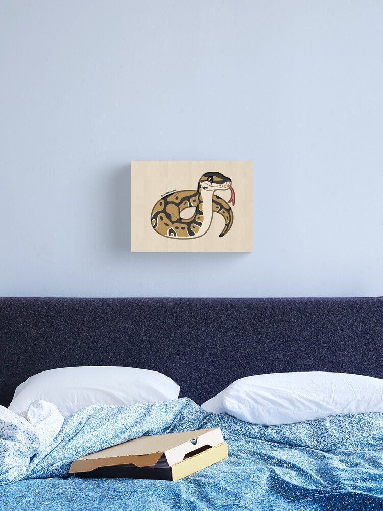 Thumbnail 1 of 3, Canvas Print, Little Ball Python designed and sold by SnowWolpard.
