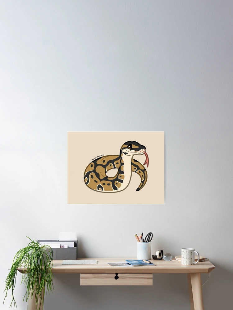 Thumbnail 2 of 3, Poster, Little Ball Python designed and sold by SnowWolpard.