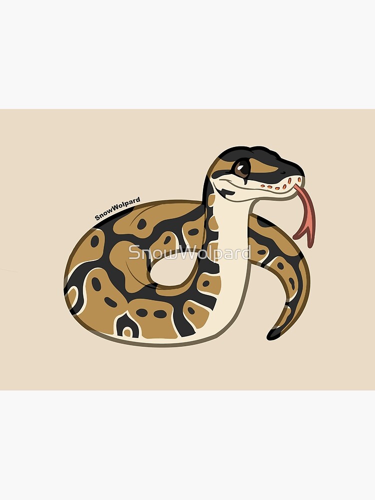 Thumbnail 3 of 3, Canvas Print, Little Ball Python designed and sold by SnowWolpard.