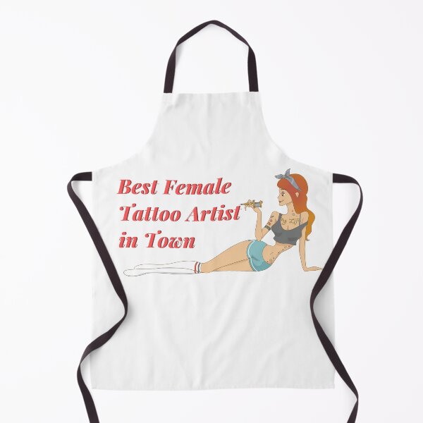 Item preview, best female tattoo artist in town - Tattooed junkie design gifts ink culture beards barber awesome super power tacos tequila designed and sold by CJCTEES.