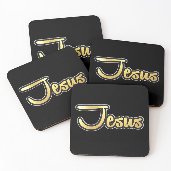 Item preview, Shiny black and Gold JESUS word ver1 designed and sold by smARTwork.