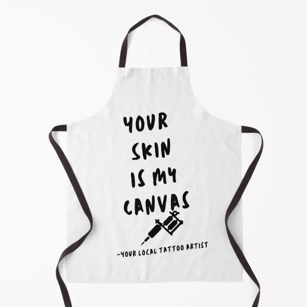 Item preview, Your skin is my canvas - best female tattoo artist in town Tattooed junkie design gifts ink culture beards barber awesome super power tacos tequila designed and sold by CJCTEES.