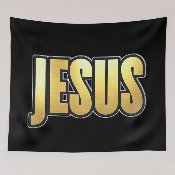 Item preview, Shiny black and Gold JESUS word ver5 designed and sold by smARTwork.