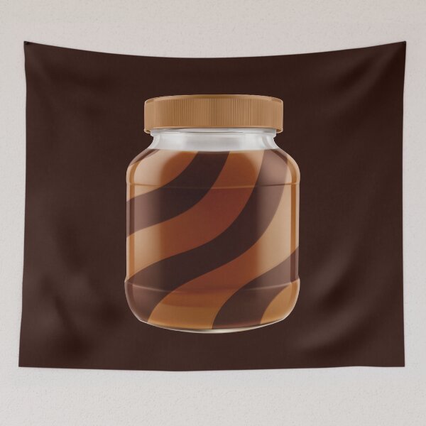 Item preview, Swirly Peanut Butter and Milk Chocolate Spread In A Jar designed and sold by Alicia Chee.