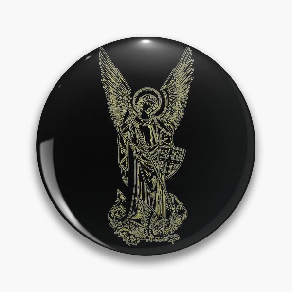 Item preview, St. Michael the Archangel Lineart designed and sold by artjuniverse.