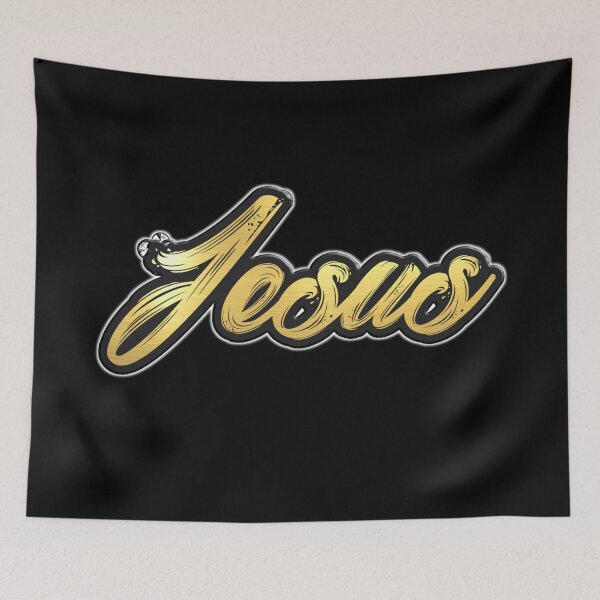 Item preview, Shiny black and Gold JESUS word ver7 designed and sold by smARTwork.