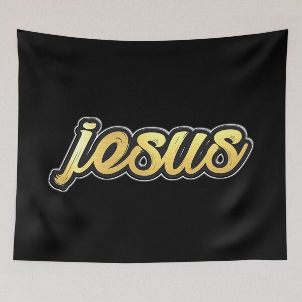 Item preview, Shiny black and Gold JESUS word ver8 designed and sold by smARTwork.