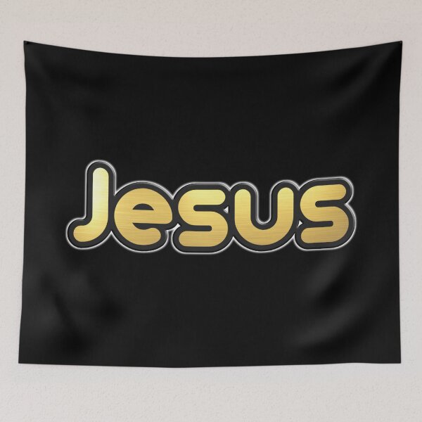 Item preview, Shiny black and Gold JESUS word ver9 designed and sold by smARTwork.