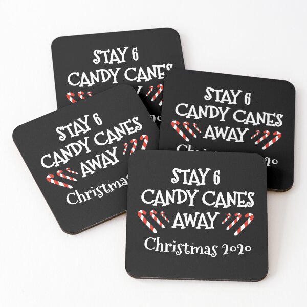 Item preview, Christmas In Quarantine 6 Candy Canes Apart Social Distancing designed and sold by RainbowPandas.