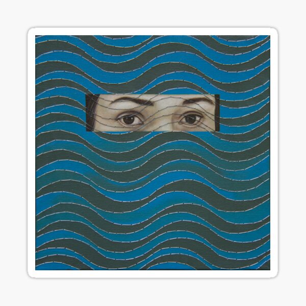 Blue Tide, Aimée García, Backroom Art Sticker