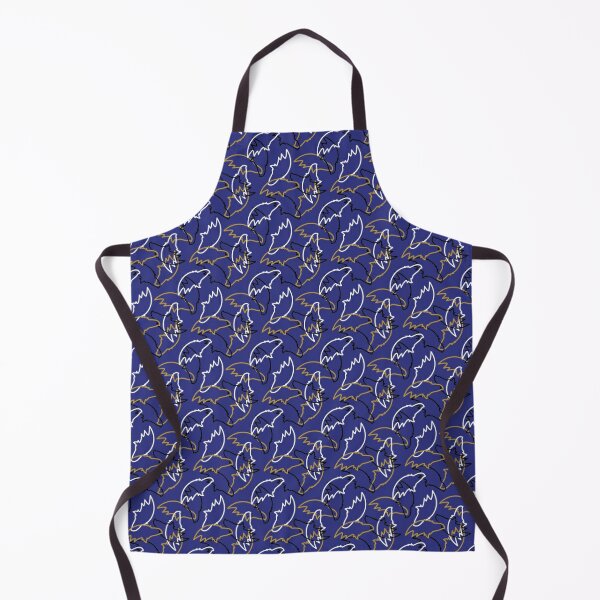 'Baltimore Ravens Pattern, Purple Background' Apron for Sale by brittlouise