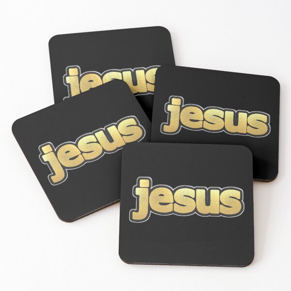 Item preview, Shiny black and Gold JESUS word ver13 designed and sold by smARTwork.