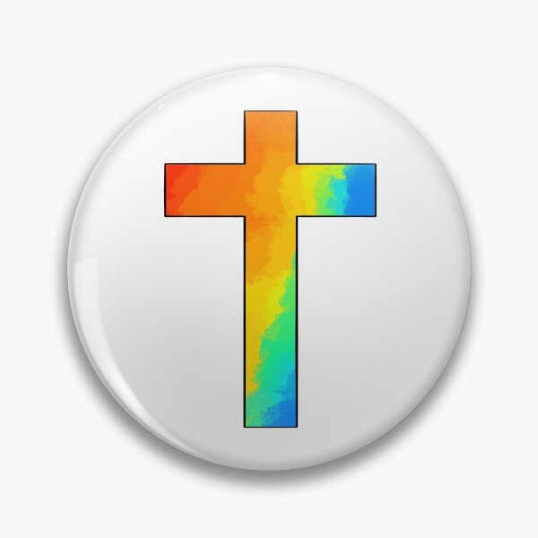 Item preview, Rainbow cross, LGBTQ, Faith designed and sold by Haley Cole.