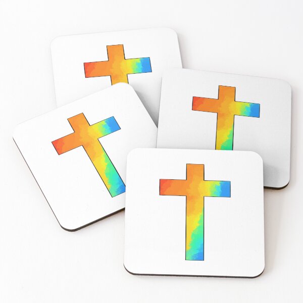 Item preview, Rainbow cross, LGBTQ, Faith designed and sold by Haley Cole.